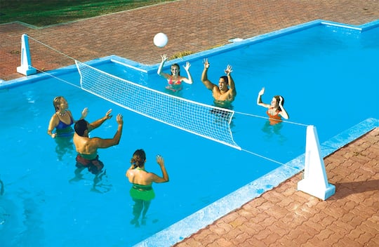 Swim Central 20ft. Pool Jam Basketball & Volleyball Swimming Pool Water Sports Combo Game